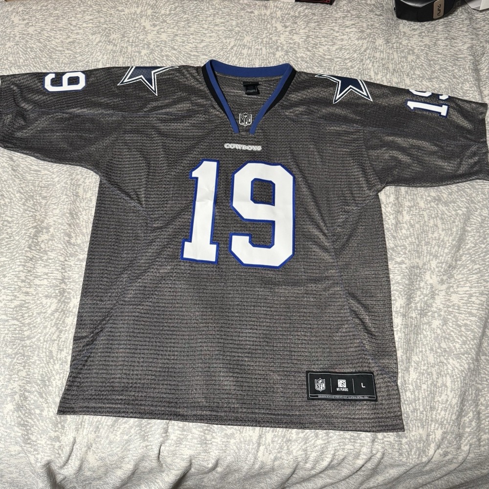 Dallas Cowboys #19 Austin NFL Mesh Jersey Size L Gray Team Apparel